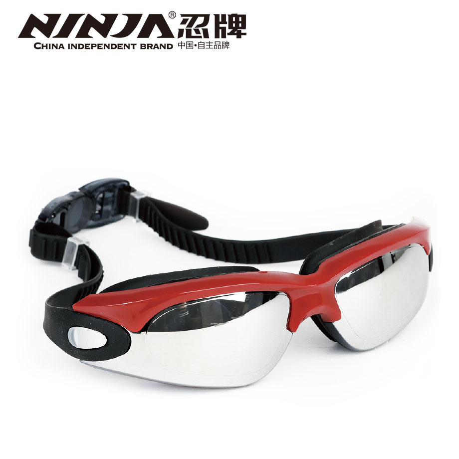 忍牌防霧防水防紫外線(xiàn)電鍍泳鏡NY1011
